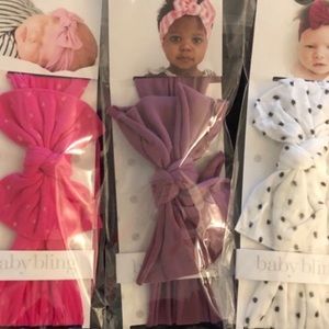 Purple Baby Bling Bow